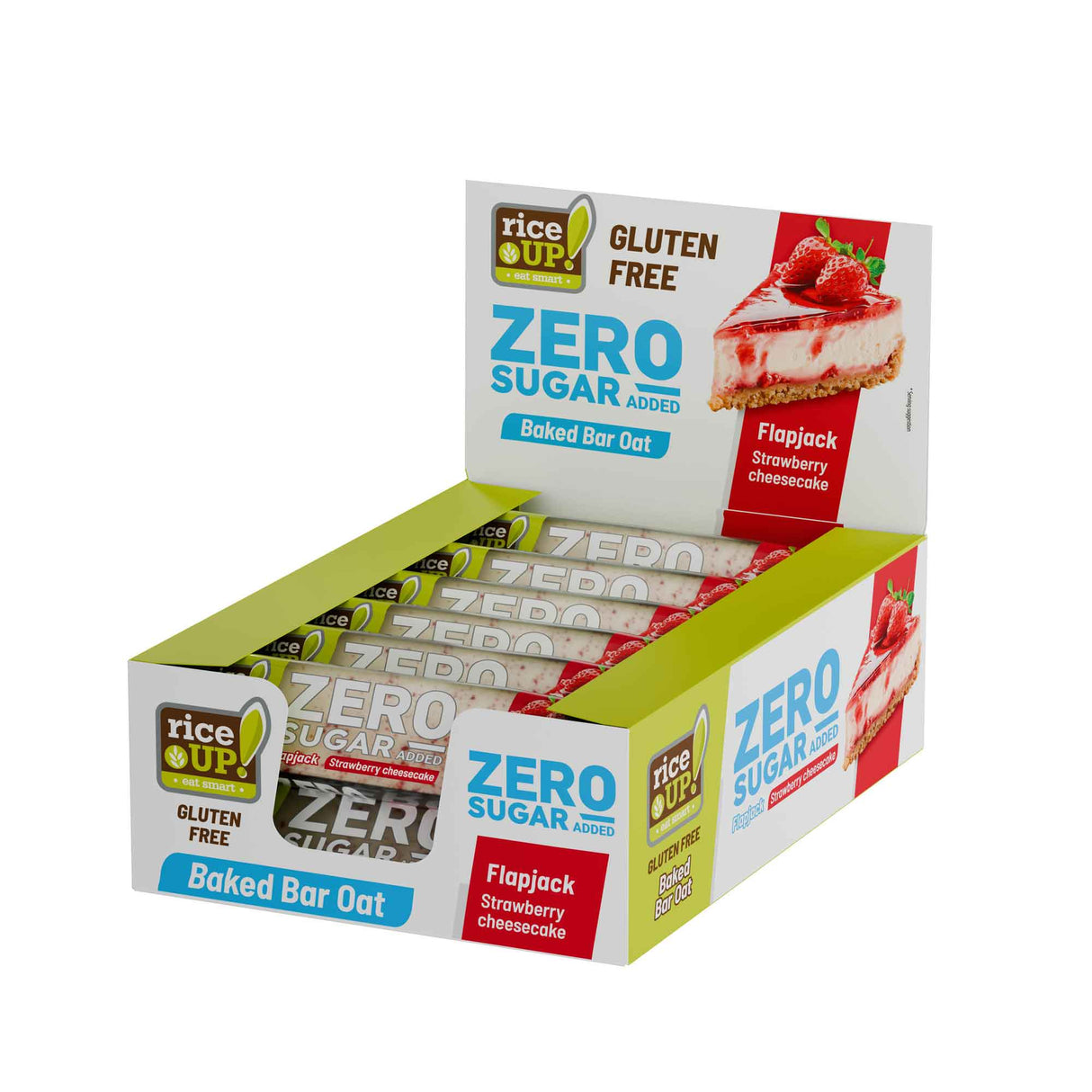 RiceUP! ZERO SUGAR – Flapjack-Riegel – 12 x 70 g