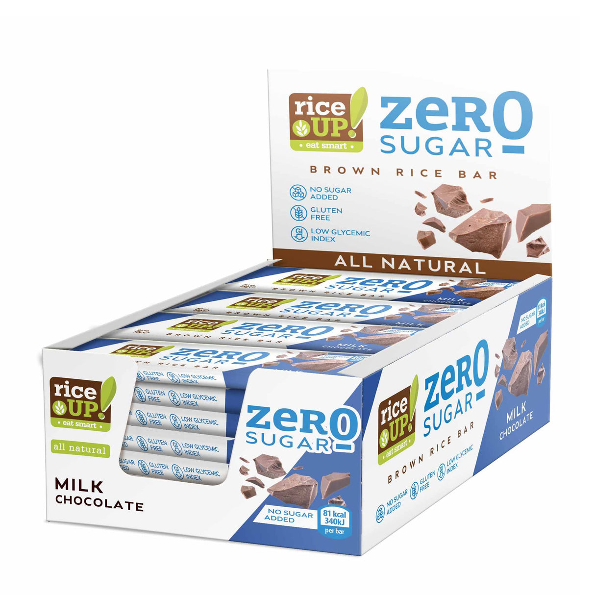 RiceUP! ZERO SUGAR - Reisriegel - 20 x 18 g