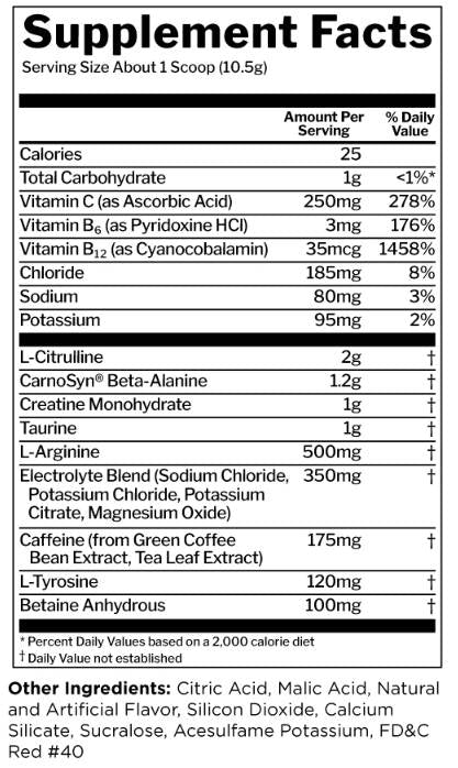 Brüllen | Ferocious Pre-Workout – 300–315 Gramm
