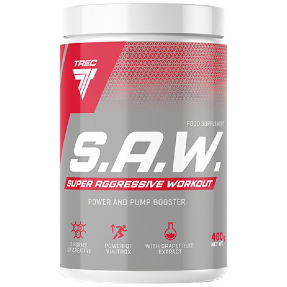 SAW-Pulver | Super Aggressives Pre-Workout – 400 Gramm