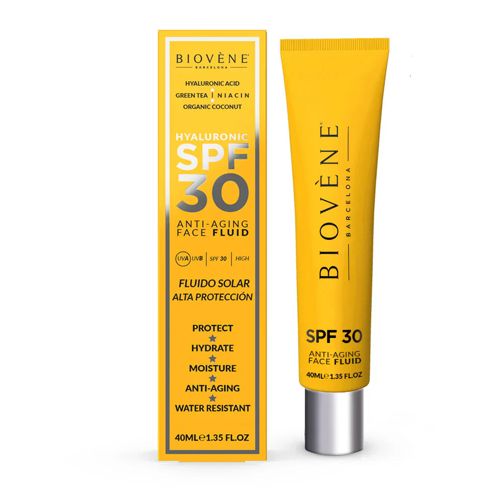 Feuchtigkeitsspendender Sonnenschutz für das Gesicht LSF 30 mit Anti-Aging-Hyaluronsäure – 40 ml