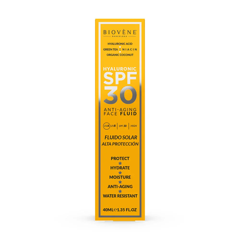 Feuchtigkeitsspendender Sonnenschutz für das Gesicht LSF 30 mit Anti-Aging-Hyaluronsäure – 40 ml