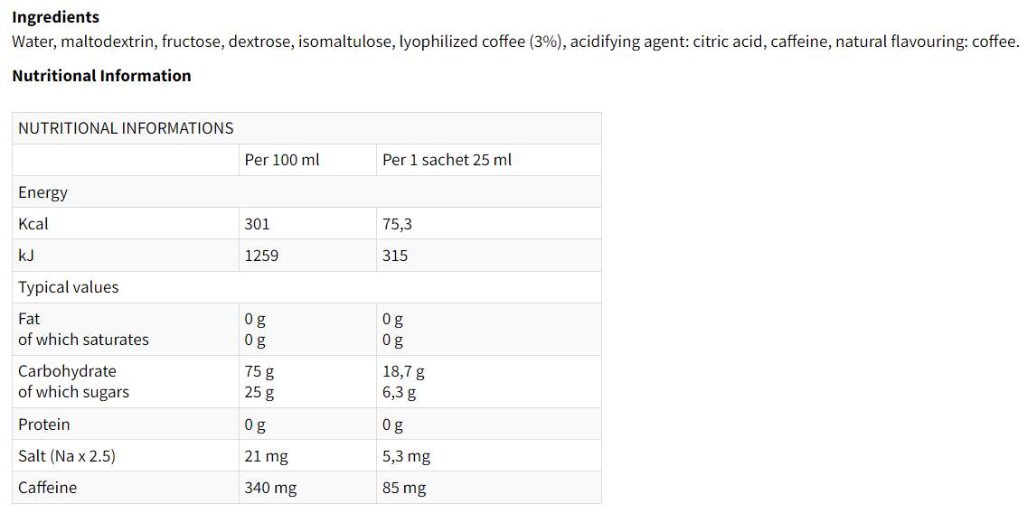 SPORTKAFFEE | Energiekaffee für Sportler – 32 x 25 ml