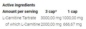 L -Carnitin 3000 -Kappen - 120 Kapseln