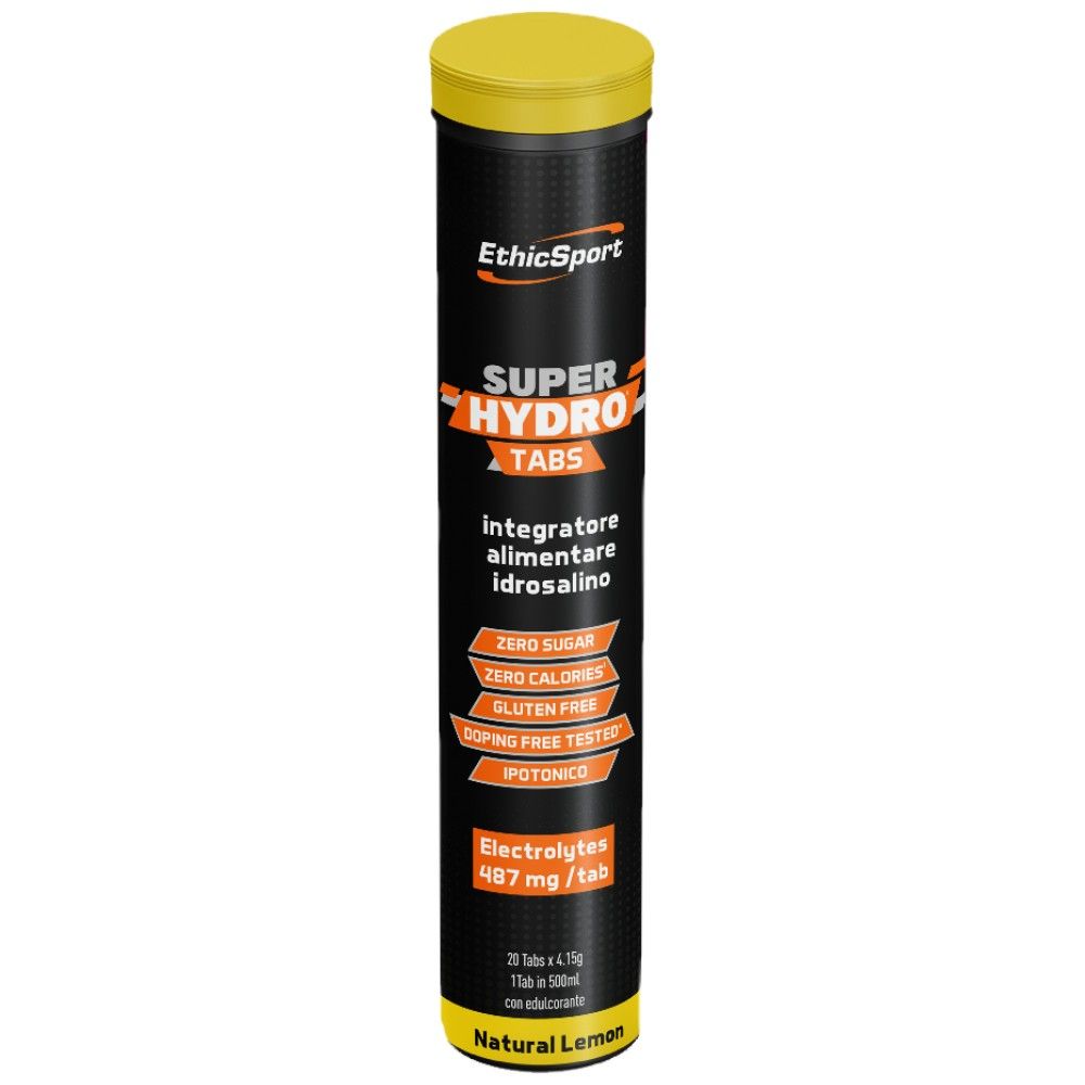 SUPER HYDRO TABS | Isotonische Brausetabletten – 20 lösliche Tabletten