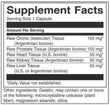 Rohe Mehrfachglandular für Männer 450 mg 60 Kapseln