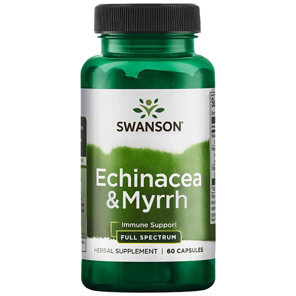 Volles Spektrum -Echinacea- und Myrrh -Kaugummi 60 Kapseln