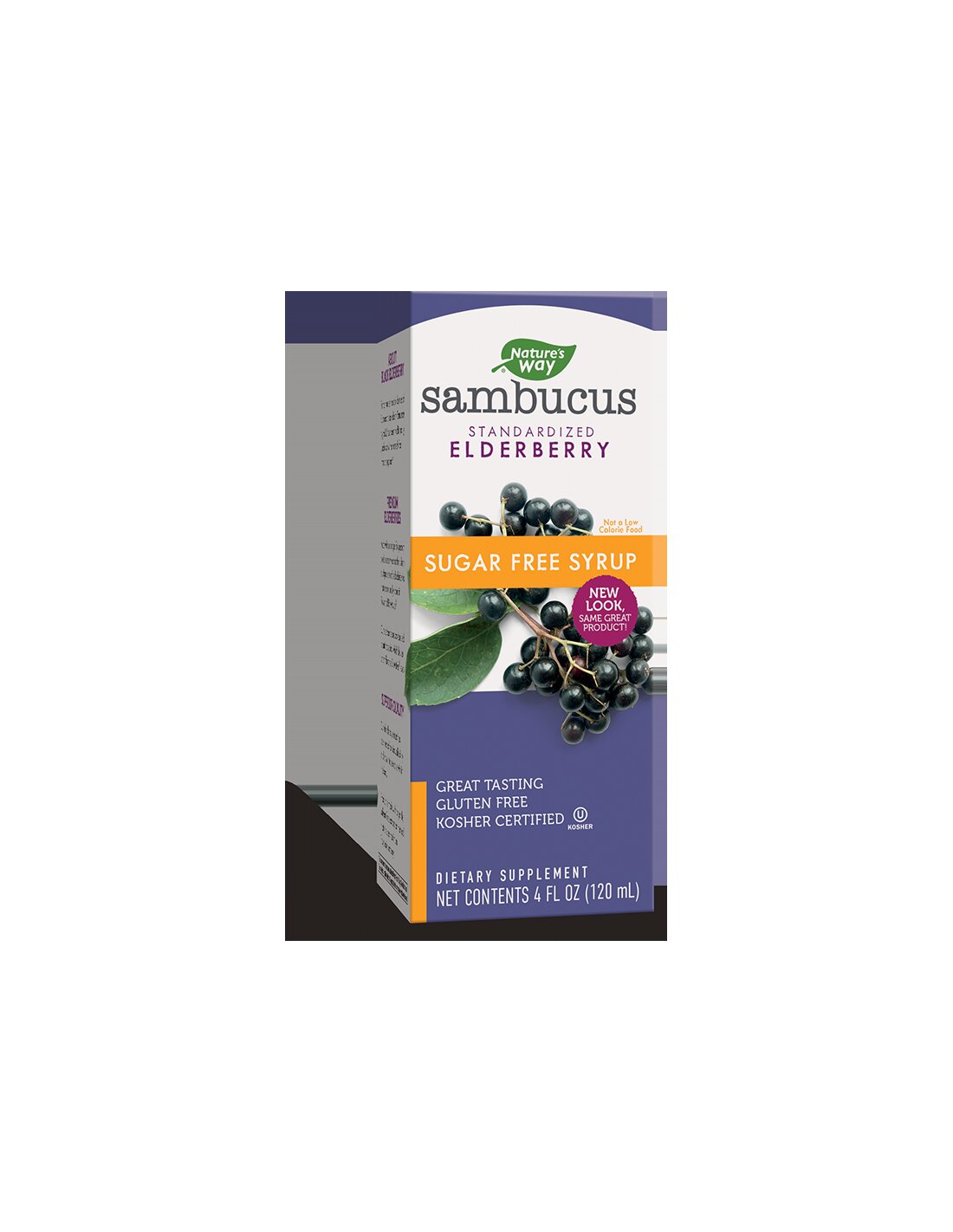 Sambucus Zuckerfreier Sirup x 120 ml Nature's Way