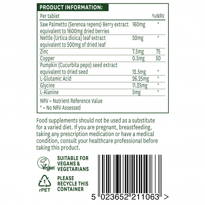 Saw Palmetto Complex 60 Tabletten NaturesAid