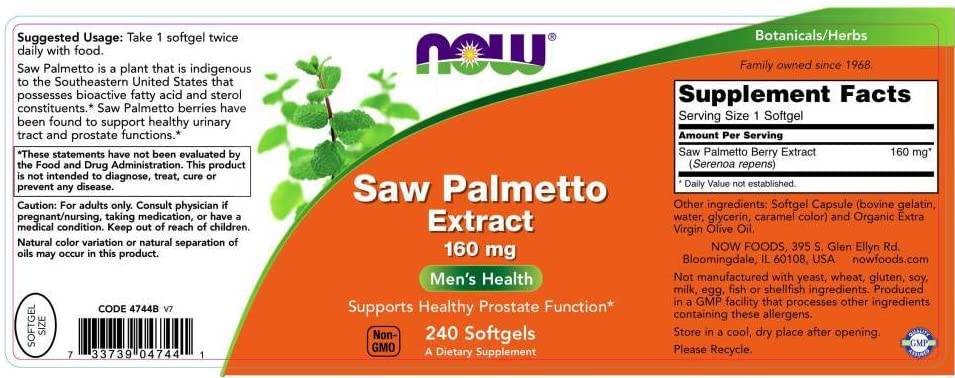 Sägepalmenextrakt 160 mg – 60 Gelkapseln