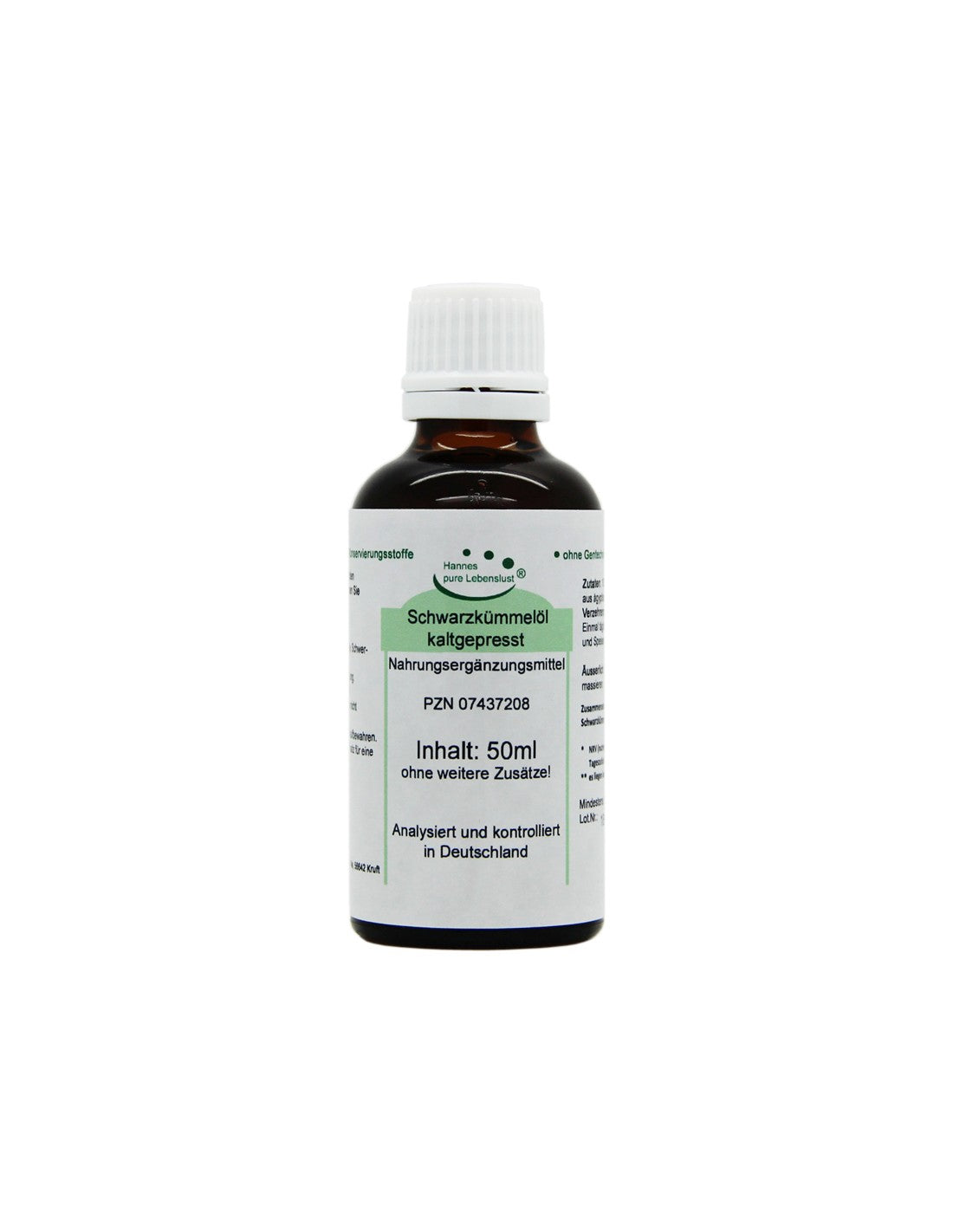 Schwarzkümmelöl - Kaltgepresstes Schwarzkümmelöl, 50 ml Tropfen El Compra