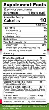 Bewährte Grüns & Rot / hohe Nährstoff -Superfood -Pulver - 360 Gramm