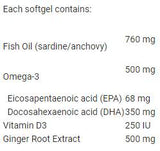 Sea Licious Omega 3 Bauch zu Baby DHA für schwangere Frauen 816 mg 60 Gelkapseln