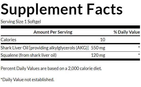 Haifischleberöl 550 mg 60 Gelkapseln