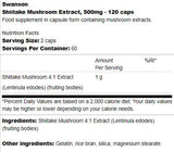 Shiitake-Pilz-Extrakt 500 mg 120 Kapseln
