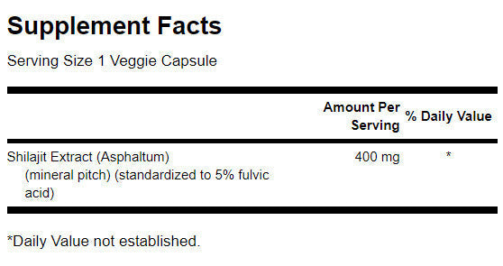 Shilajit-Extrakt 400 mg – 60 Kapseln