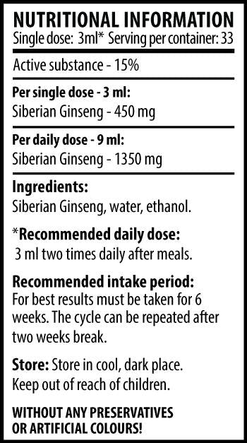 Sibirischer Ginseng - 100 ml