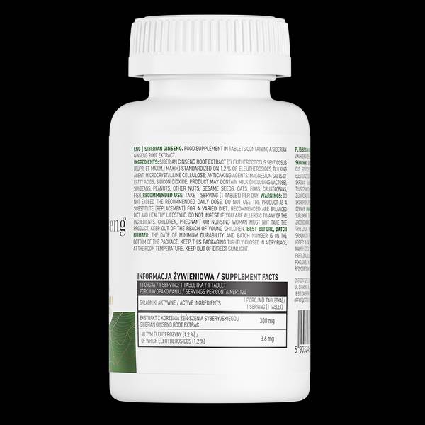 Sibirischer Ginseng 300 mg 120 Tabletten