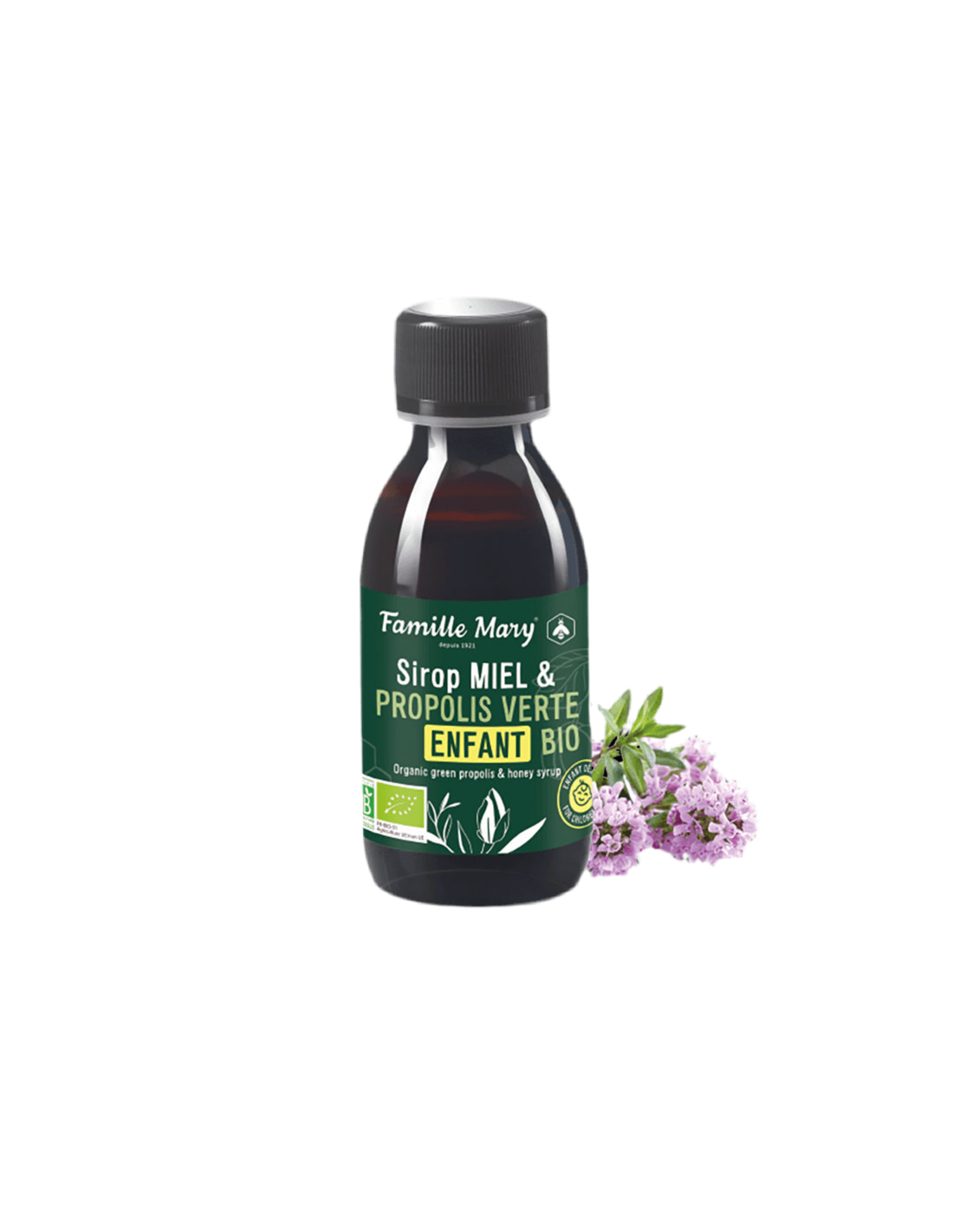 Sirop Miel et Propolis Verte Enfant Bio/Sirup für Kinder mit Honig und grünem Propolis (Bio), 125 ml Famille Mary