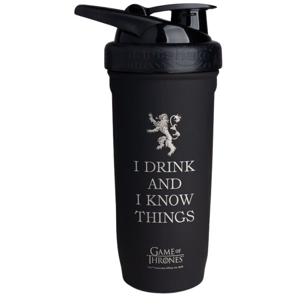 Smart Reinforce Edelstahlstreuer | Game Of Thrones Ich trinke und ich weiß Dinge – 900 ml