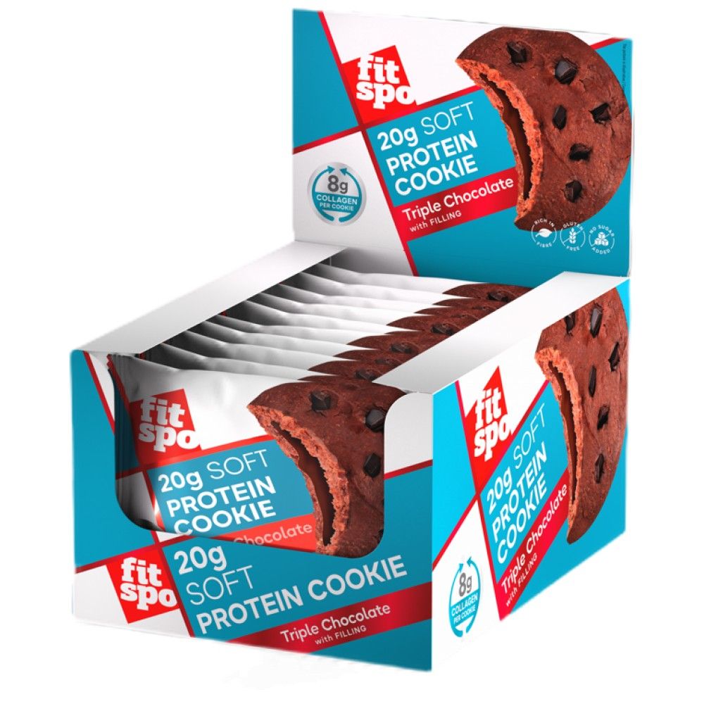 Weicher Proteinkeks | mit 8g Kollagen & ohne Zuckerzusatz – 10 x 70 Gramm