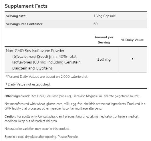 Soja-Isoflavone 150 mg – 120 Kapseln