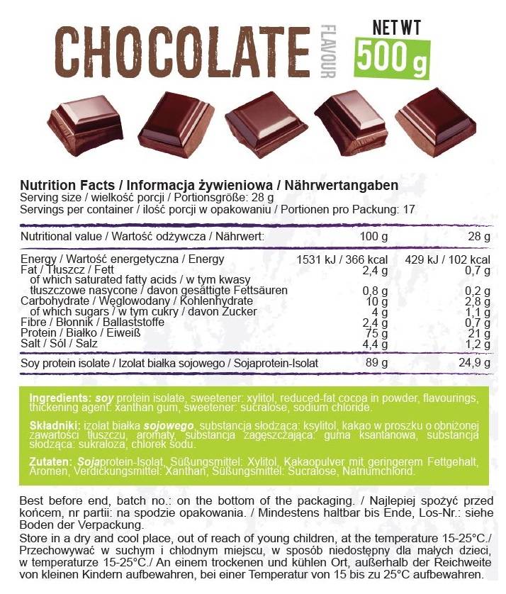 Sojaprotein – 500 Gramm