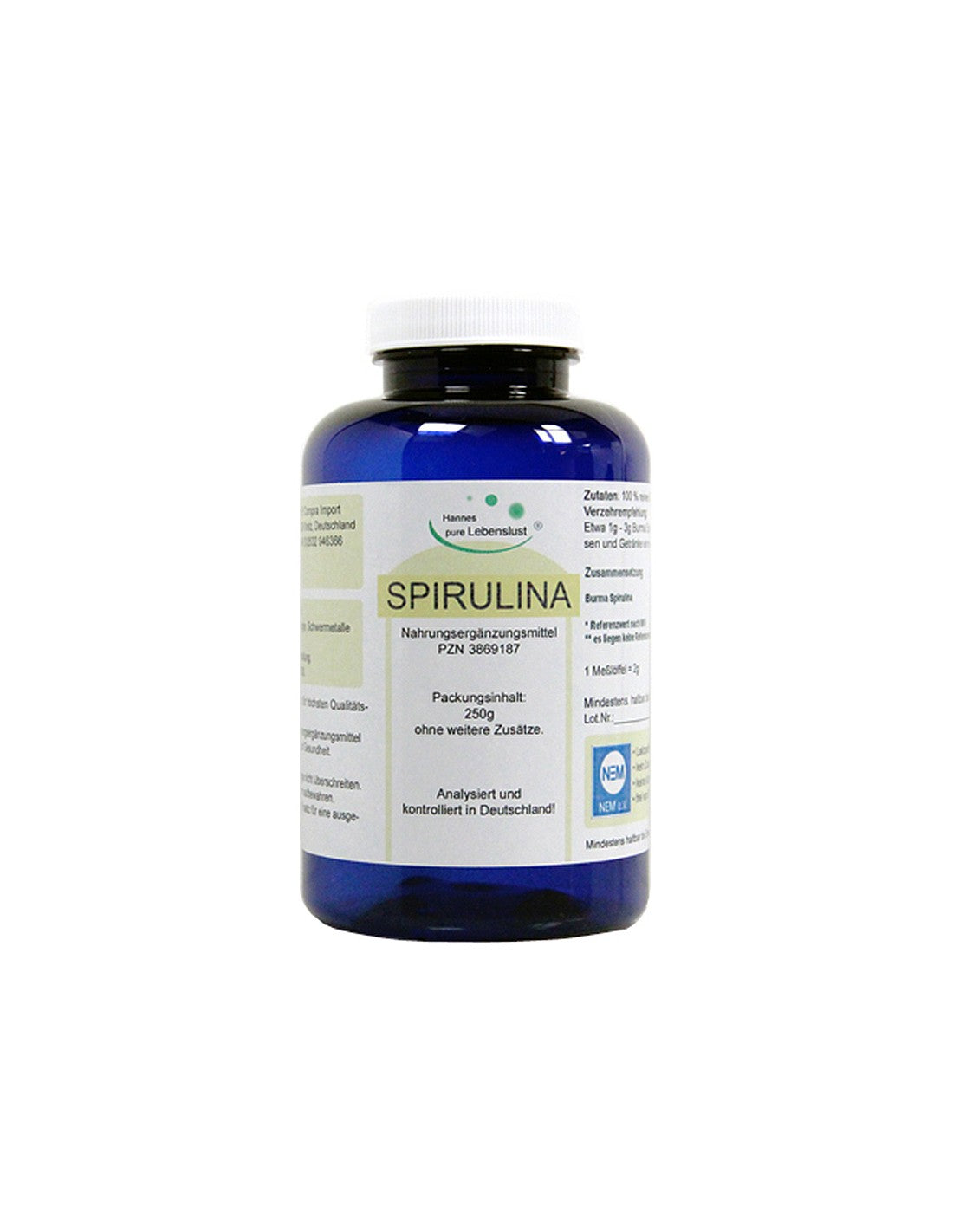 Spirulina - Spirulina, 250 g (Pulver) El Compra