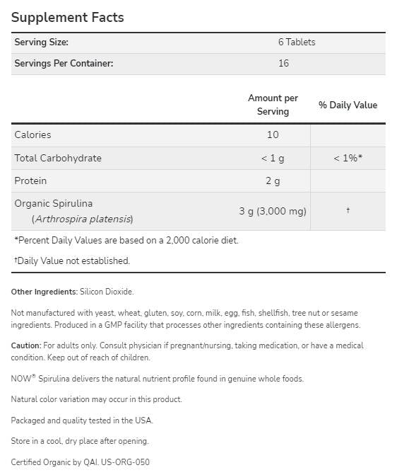 Spirulina 500 mg – 200 Tabletten