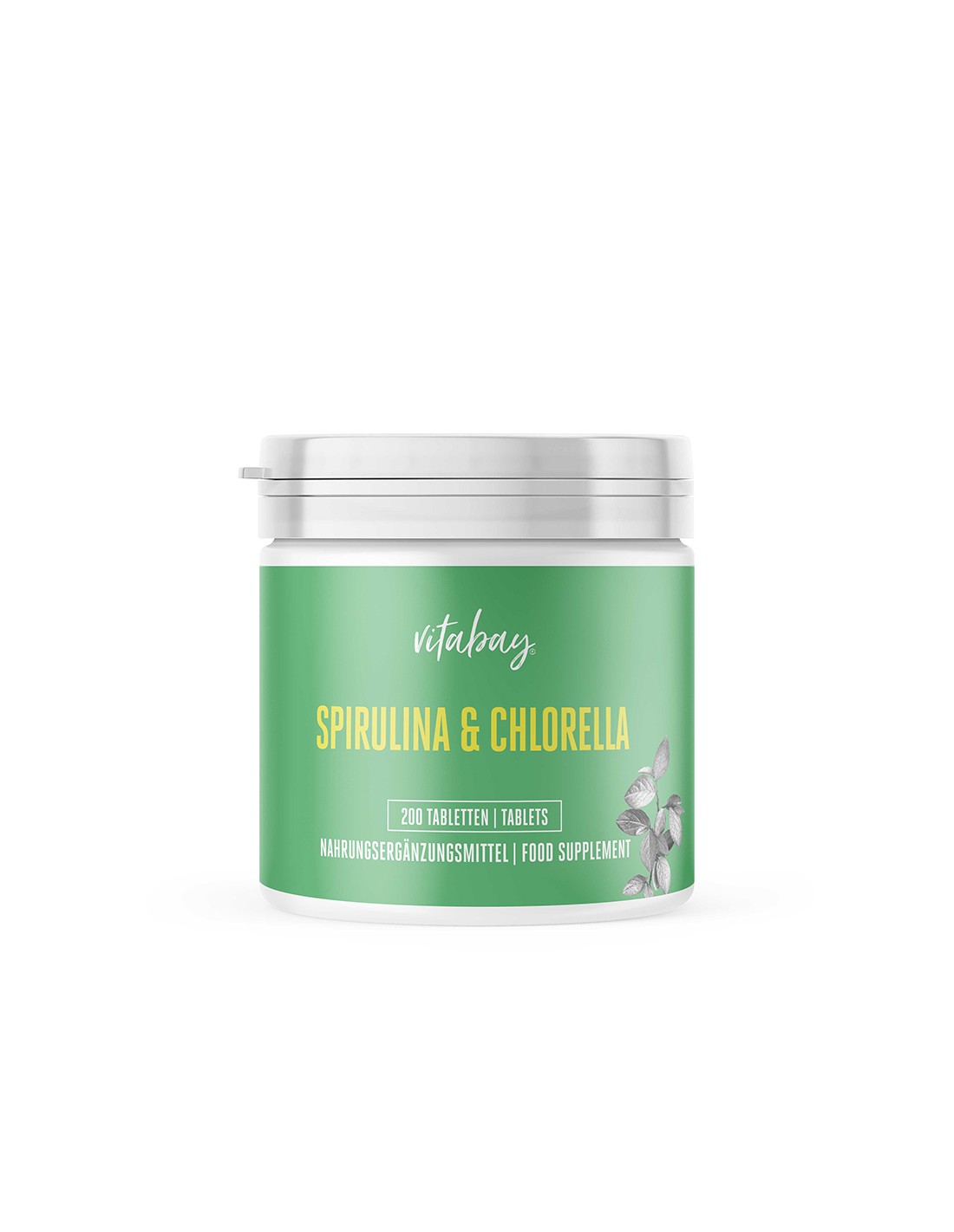 Spirulina- und Chlorella-Extrakt – Spirulina und Chlorella, 200 Tabletten <tc>Vitabay</tc>