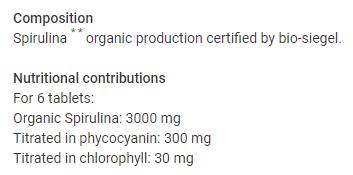 Spirulina | Vegan Bio 500 mg – 100 Tabletten