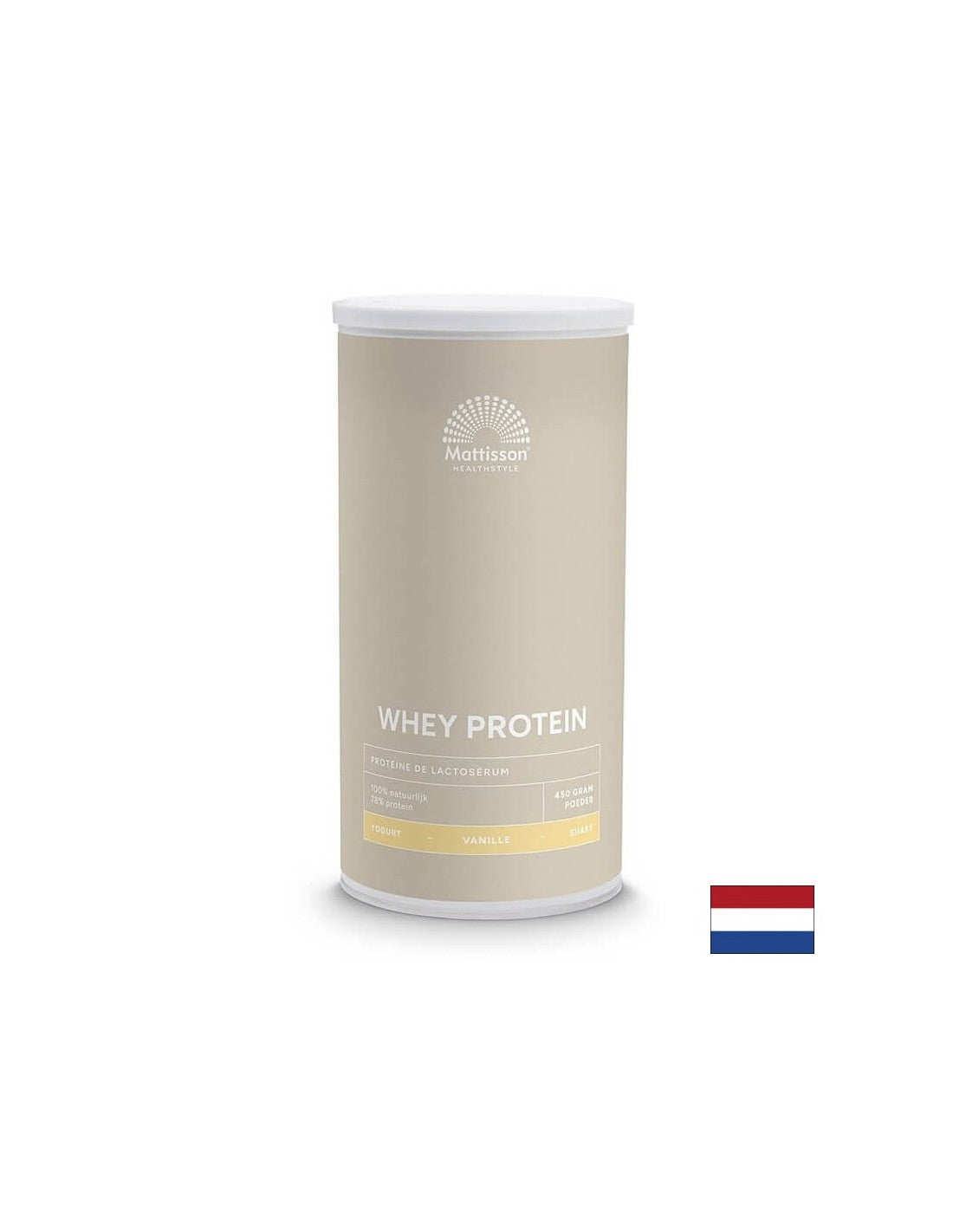 Molkenprotein - Sport Whey Protein, 450 g Pulver mit Vanillegeschmack