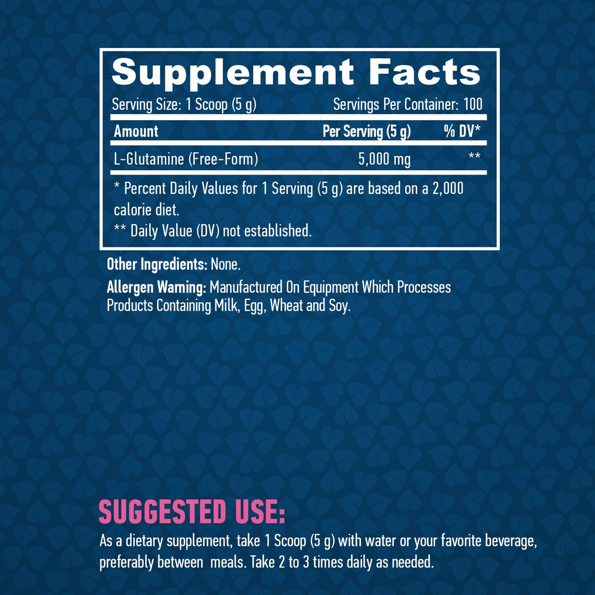 Sport 100 % reines L-Glutamin – 0,500 kg