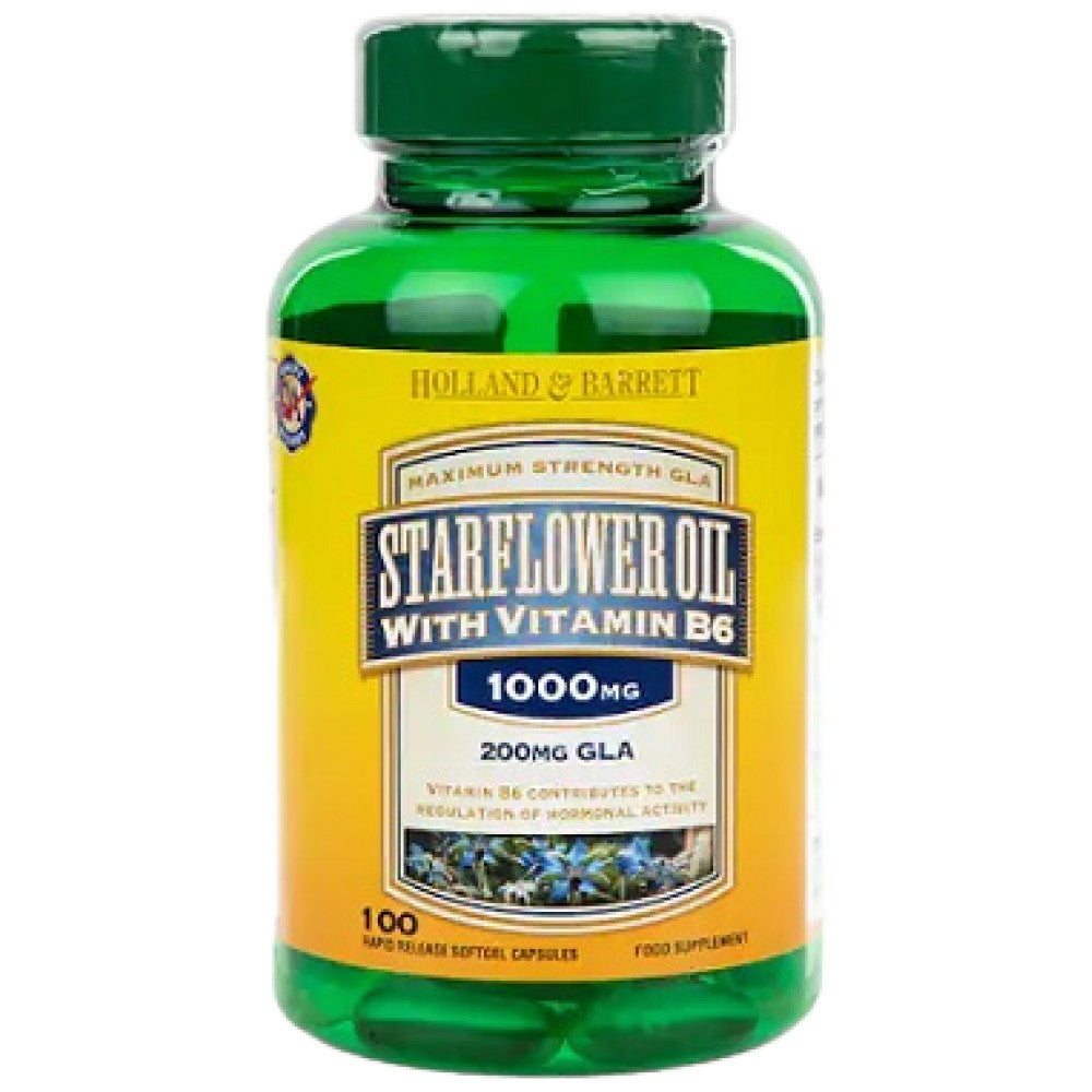 Sternblumenöl 1000 mg | Mit Vitamin B6 - 100 Kapseln