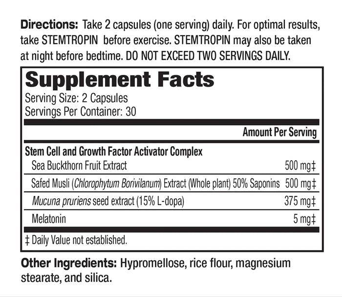 Stemtropin | Stammzellen & GH Boost – 60 Kapseln