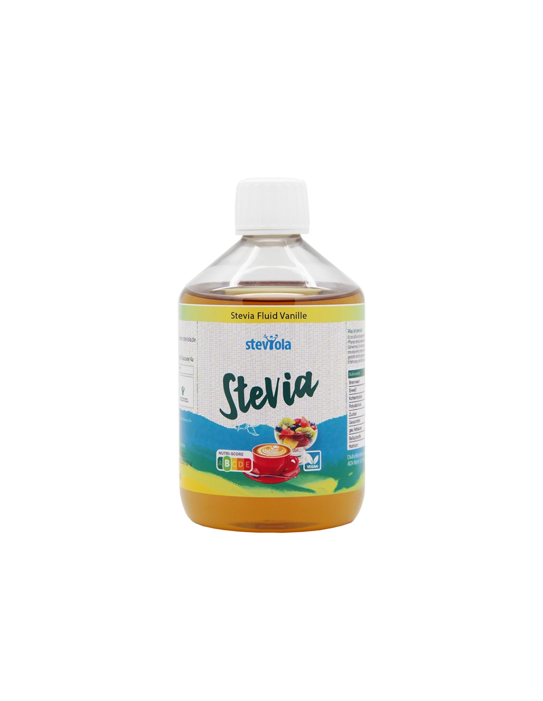 Flüssiges Stevia mit Vanillearoma - Steviola, 500 ml