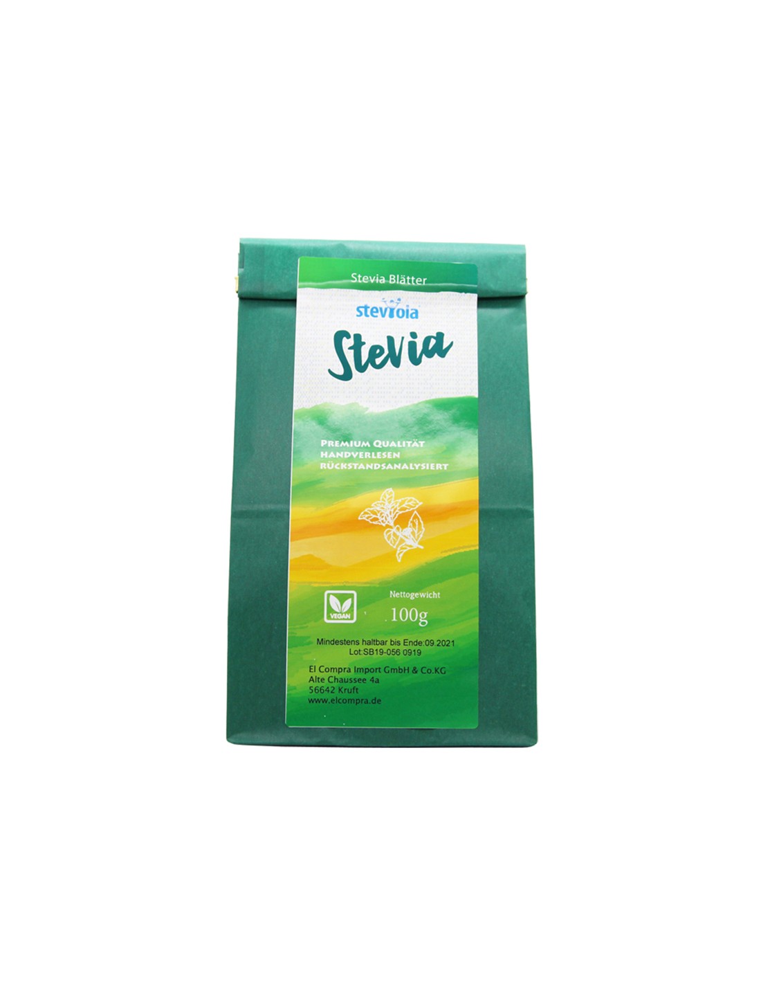 Steviola® Stevia - Stevia (Trockene Blätter), 100 g El Compra