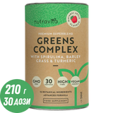 Super Greens Komplex (18 aktive Inhaltsstoffe) 200 g <tc>Nutravita</tc>
