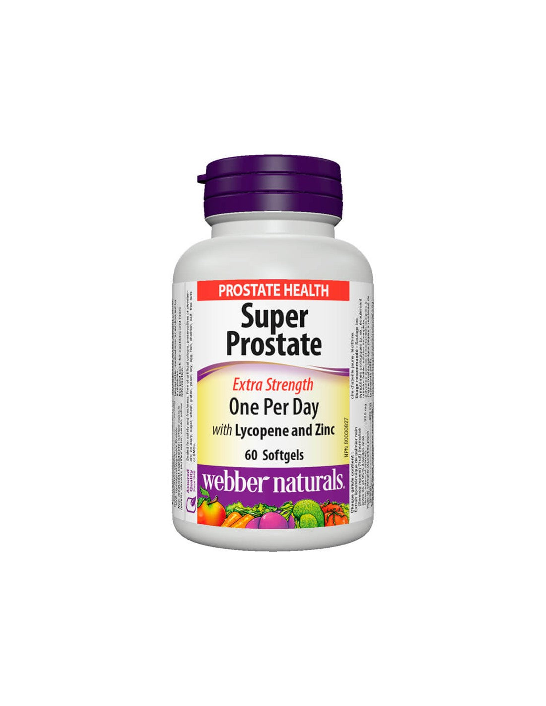 Super Prostate Extra Strength/ Prostata-Unterstützungsformel mit Lycopin und Zink, 60 Weichkapseln <tc>Webber Naturals</tc>