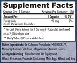Kalium mit verzögerter Freisetzung 99 mg./100 Vcaps.