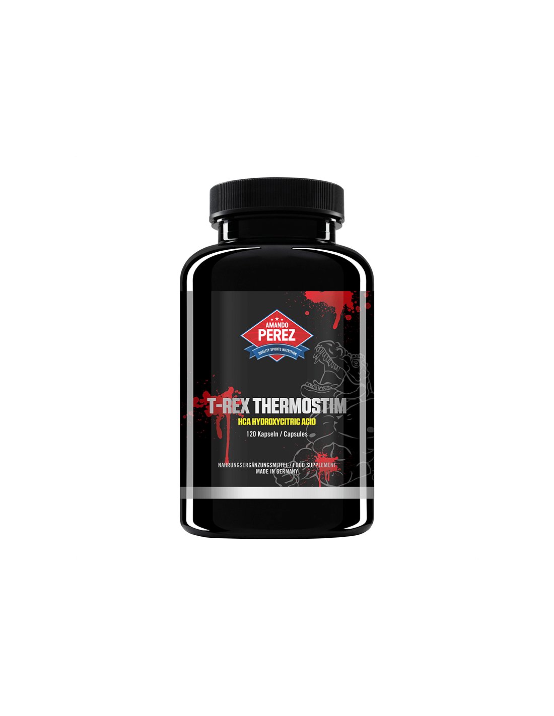 T-REX ThermoStim (HCA-Hydroxyzitronensäure)/Natürliche Fatburner-Formel, 120 Kapseln