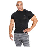 Herren-T-Shirt mit kurzen Ärmeln/T-Shirt 01 LM Compression Schwarz