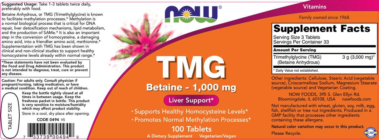 TMG 1000 mg – 100 Tabletten