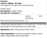 Taurin 1000 mg 60 Kapseln