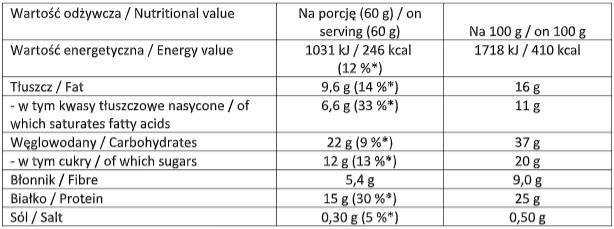 Die Bar./Proteinriegel – 21 x 60 Gramm
