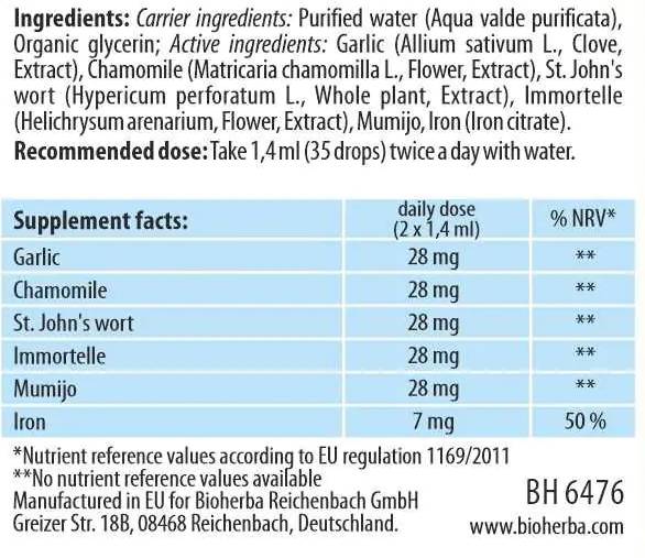 Tinktur Tibetische Lebenstropfen mit Propolis & Mumio - 100 ml