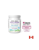 Hydrolysiertes Rinderkollagen mit Hyaluronsäure, Glutamin und Biotin – Total Body Collagen, 500 g Pulver, Granatapfelgeschmack <tc>Natural Factors</tc>