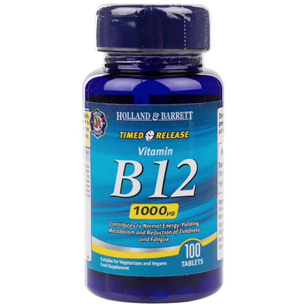 Vitamin B12 Cyanocobalamin 1000 MCG / Timed -Freisetzung - 100 Tabletten