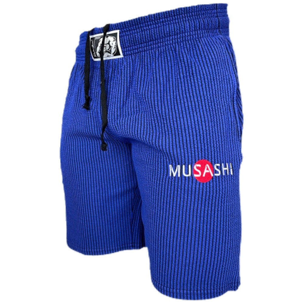 Sportshorts – Blau gestreift/Trainingsshorts – Blau