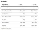 Tricitrat | Magnesium + Kalium + Zink – 120 Kapseln
